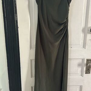 Zara Dark Olive Maxi Dress